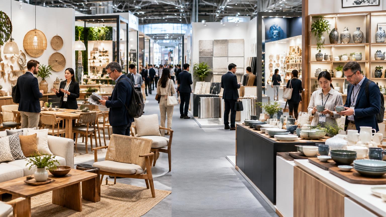 Original exhibition scene representing Phase 2 product categories