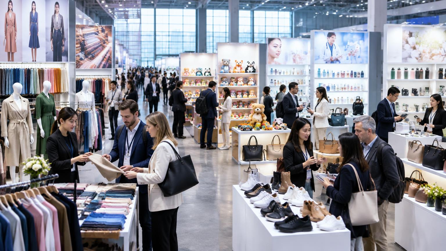 Original exhibition scene representing Phase 3 product categories