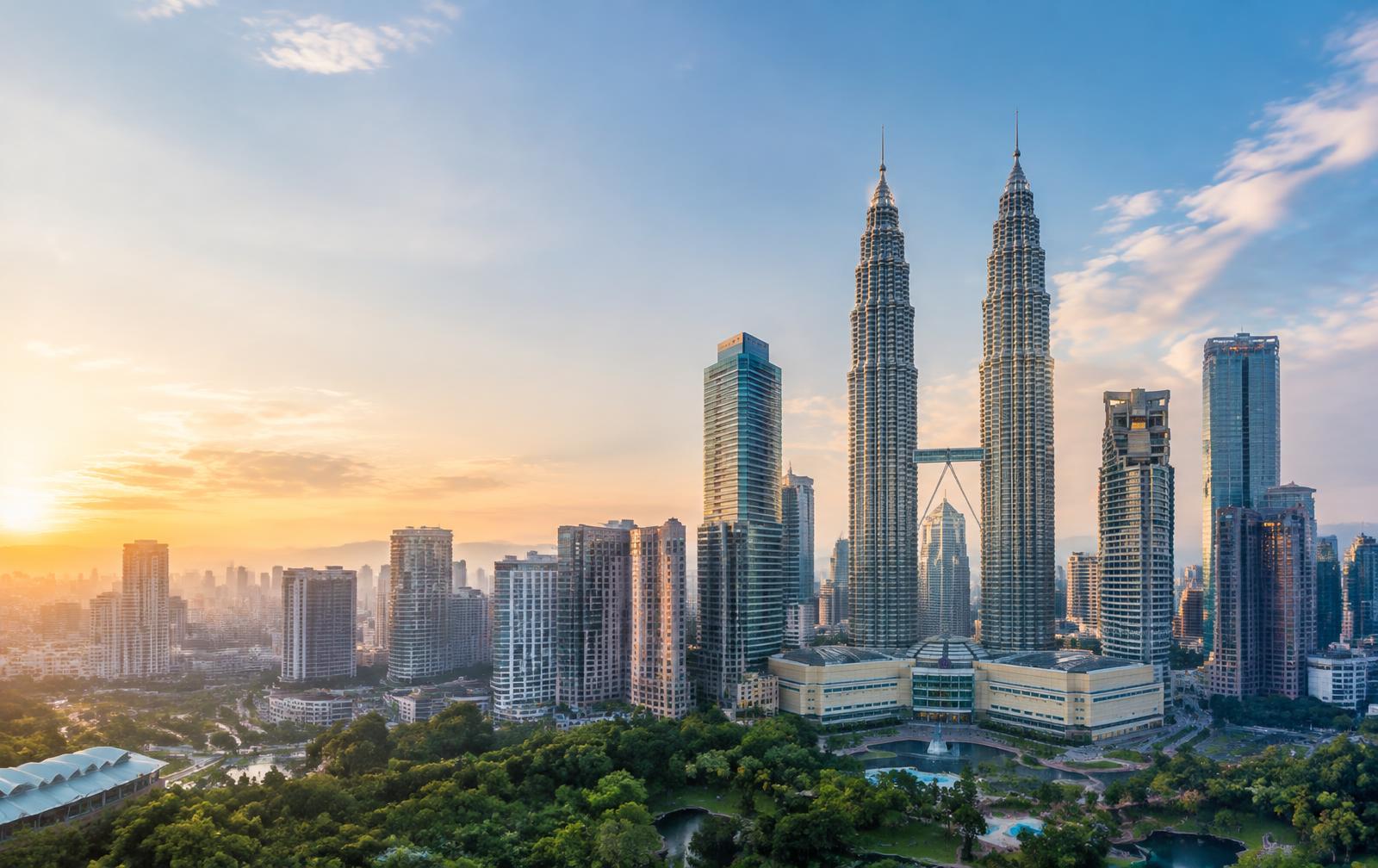 Kuala Lumpur skyline with the Petronas Towers