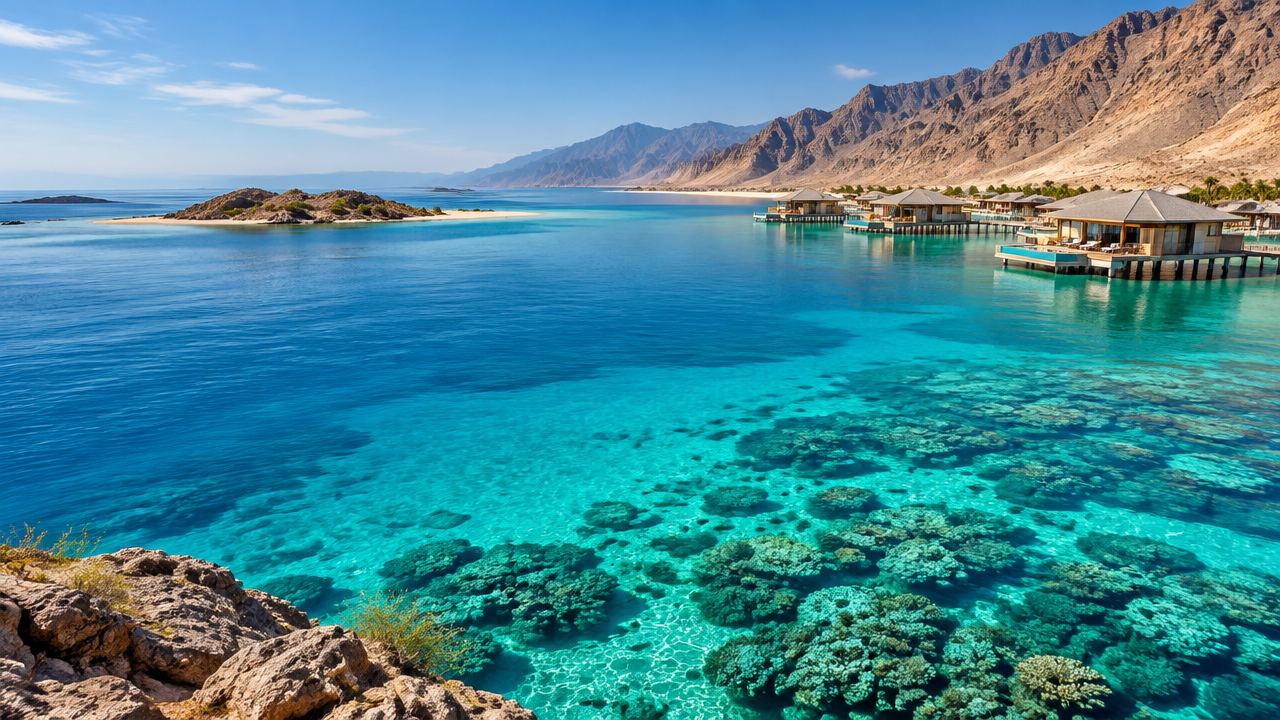 Saudi Arabia Red Sea coast and turquoise islands