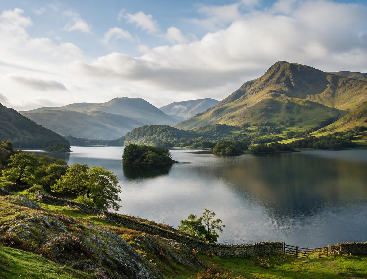 Lake District lake and green hills – UK tourism for Indian travellers